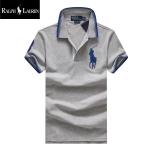 t-shirt ralph lauren hommes classic fit soft-touch big pony gris